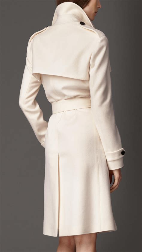 burberry london white cashmere coat|Burberry cashmere coat women's.